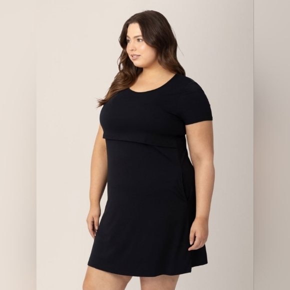 Kindred Bravely-Eleanora Bamboo Maternity & Nursing Dress, Size Small - Picture 3 of 6